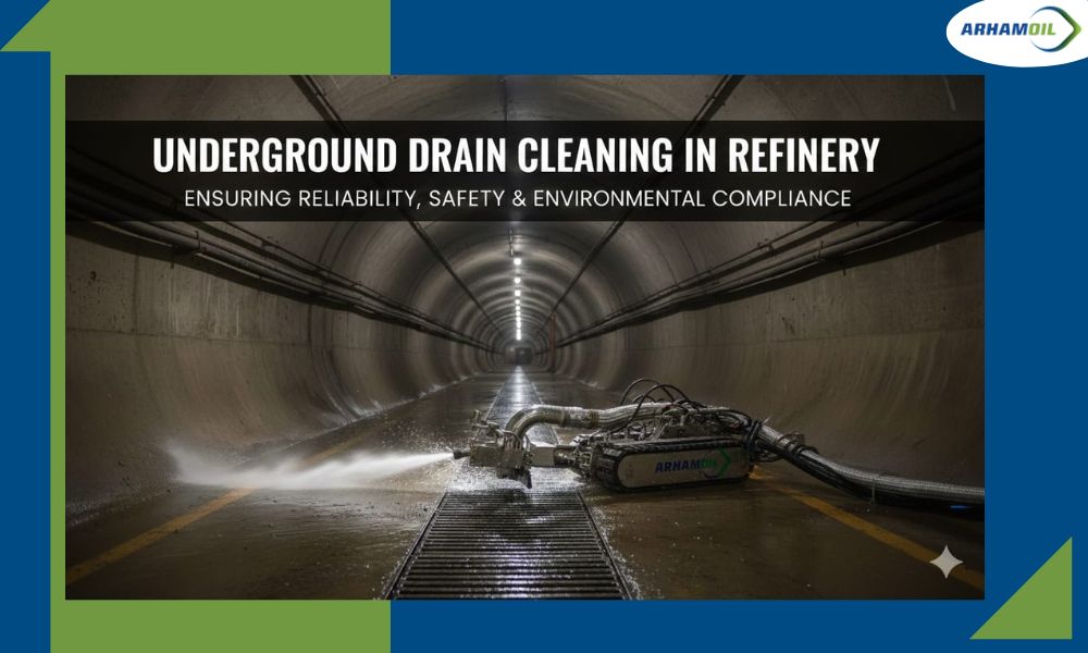 Underground Drain Cleaning in Refinery